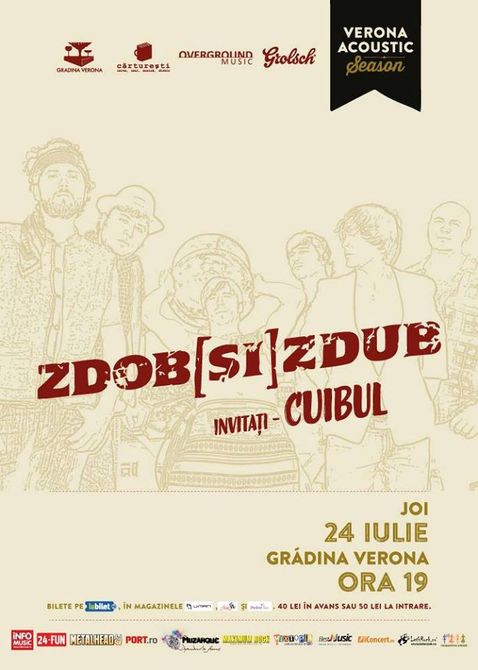 Concert Zdob si Zdub in Bucuresti! Afla detalii
